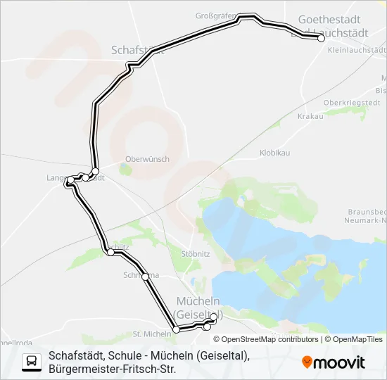 726 Bus Line Map