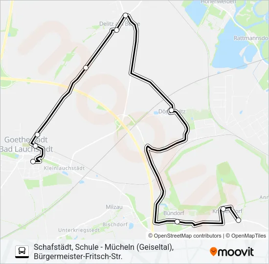 726 Bus Line Map