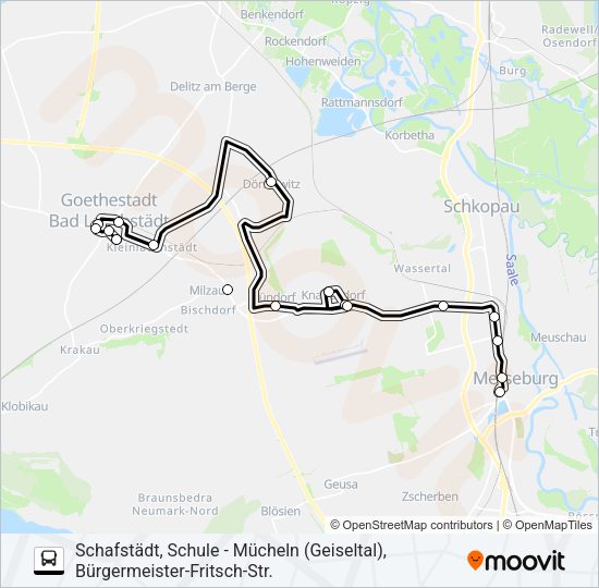 Автобус 726: карта маршрута
