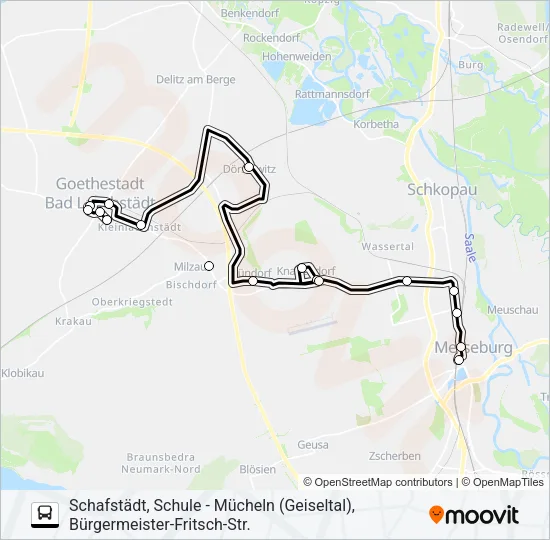 726 Bus Line Map