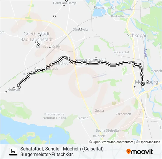 726 Bus Line Map