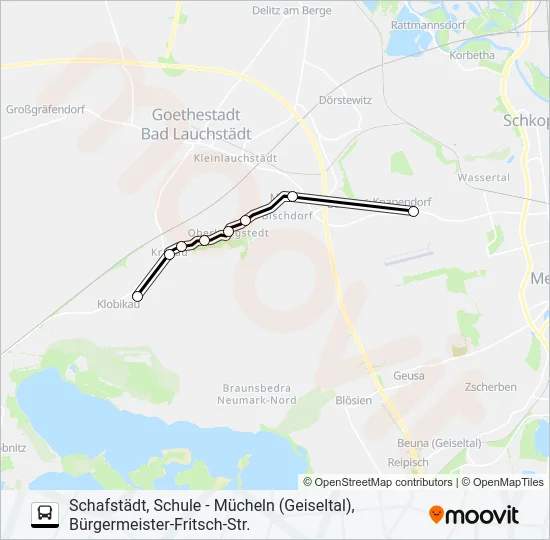 726 Bus Line Map