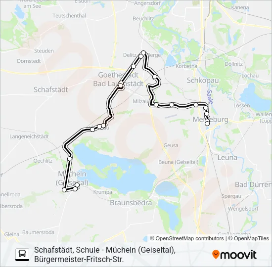 726 Bus Line Map