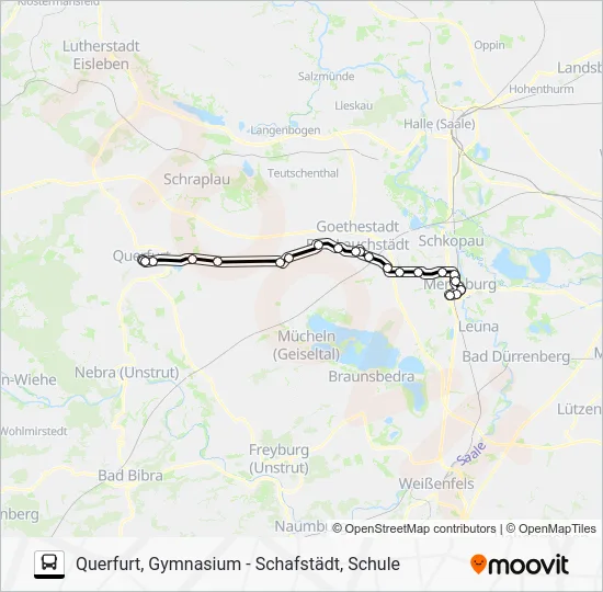 Автобус 727: карта маршрута