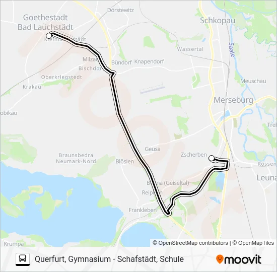 Автобус 727: карта маршрута