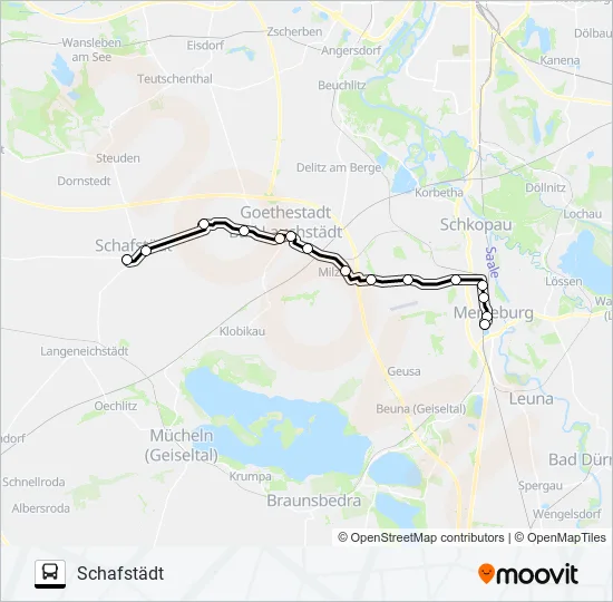Автобус 728: карта маршрута