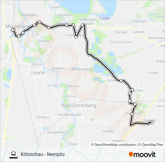 738 Bus Line Map