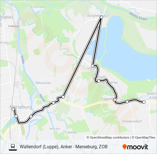Автобус 739: карта маршрута