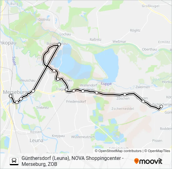 Автобус 739: карта маршрута