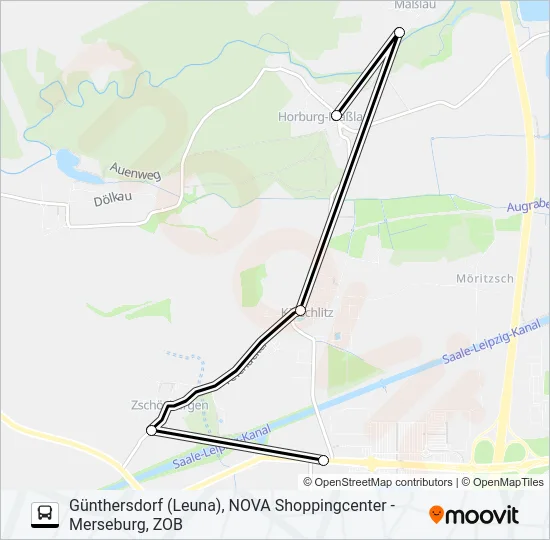739 Bus Line Map