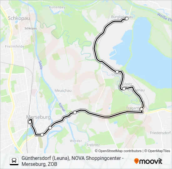 739 Bus Line Map