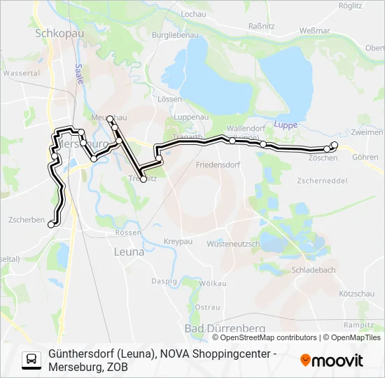 Автобус 739: карта маршрута