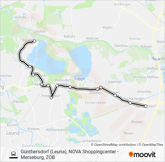 Автобус 739: карта маршрута