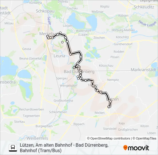742 Bus Line Map