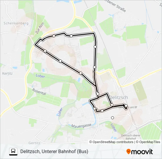 A Bus Line Map