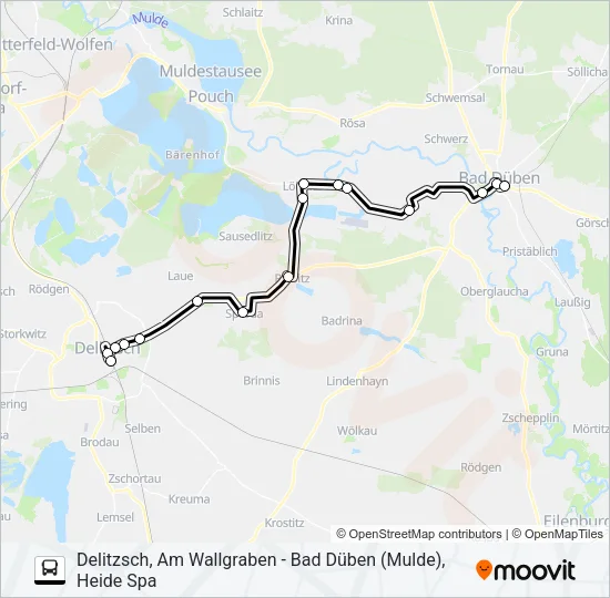 210 Bus Line Map