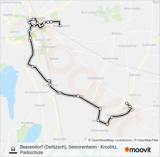 211 Bus Line Map