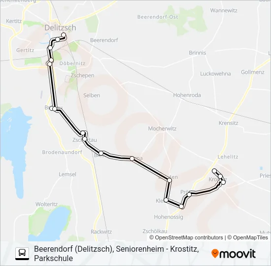 211 Bus Line Map