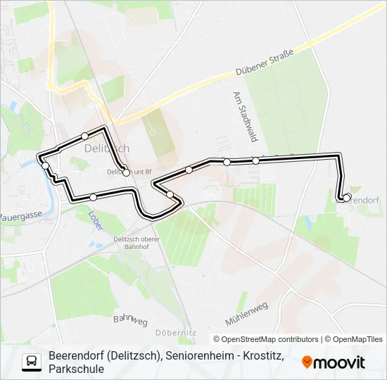 211 Bus Line Map