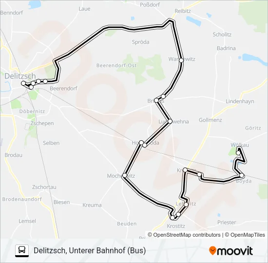213 Bus Line Map