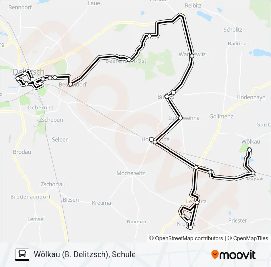 213 Bus Line Map