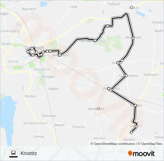213 Bus Line Map