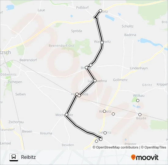 213 Bus Line Map