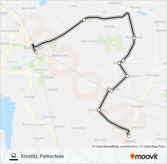 213 Bus Line Map
