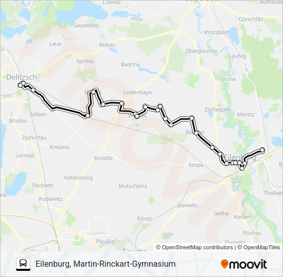 214 Bus Line Map