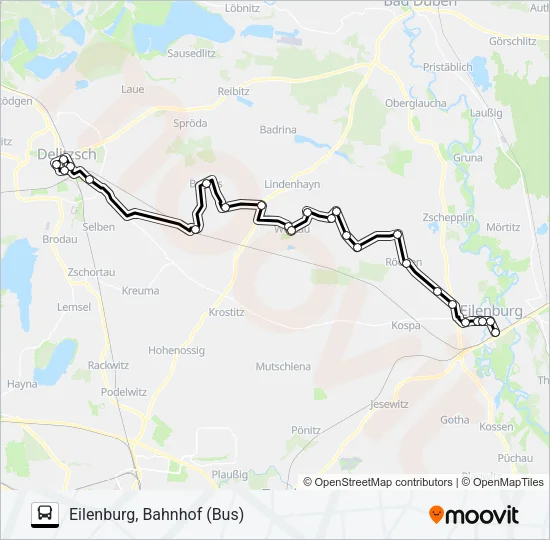 214 Bus Line Map