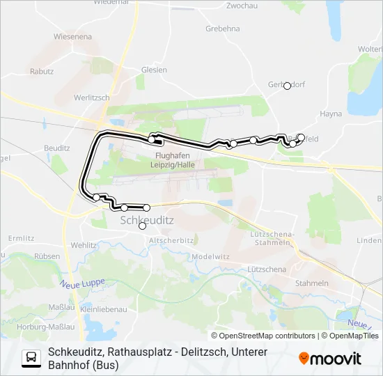 Автобус 217: карта маршрута