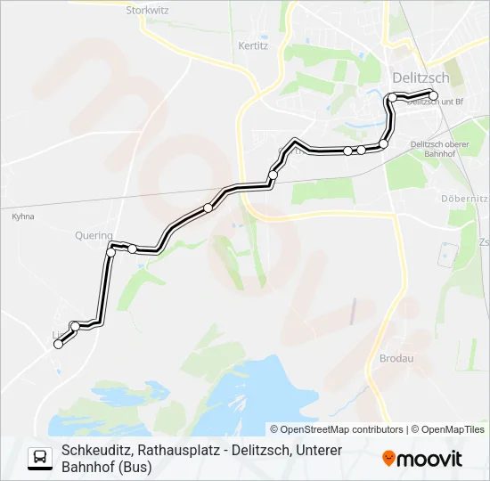 Автобус 217: карта маршрута