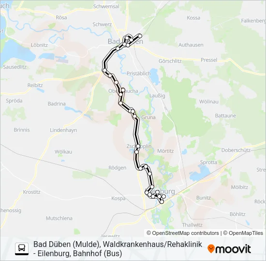 233 Bus Line Map
