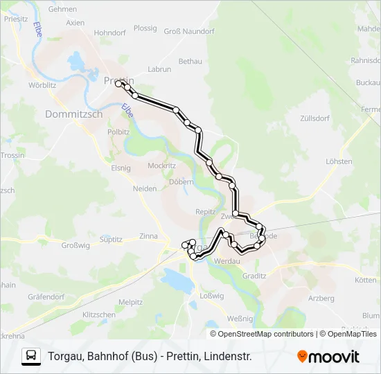 751 Bus Line Map