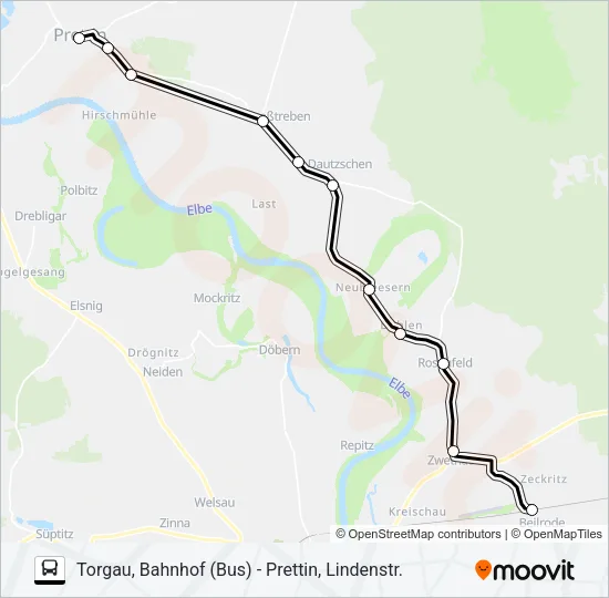 751 Bus Line Map
