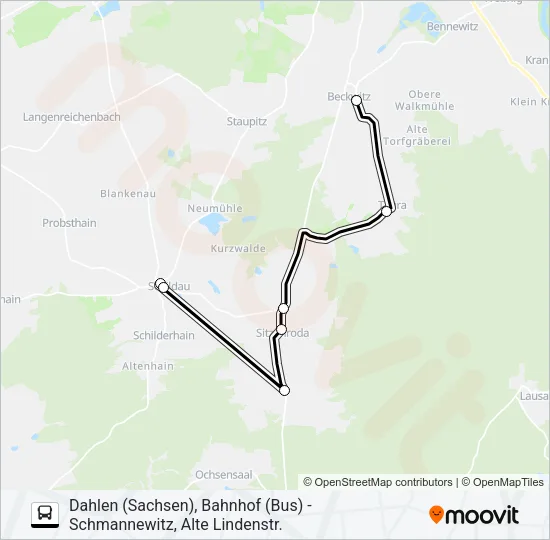 785 Bus Line Map
