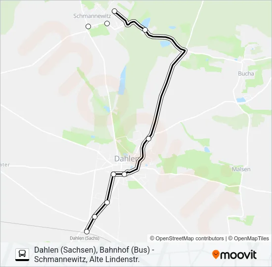 785 Bus Line Map