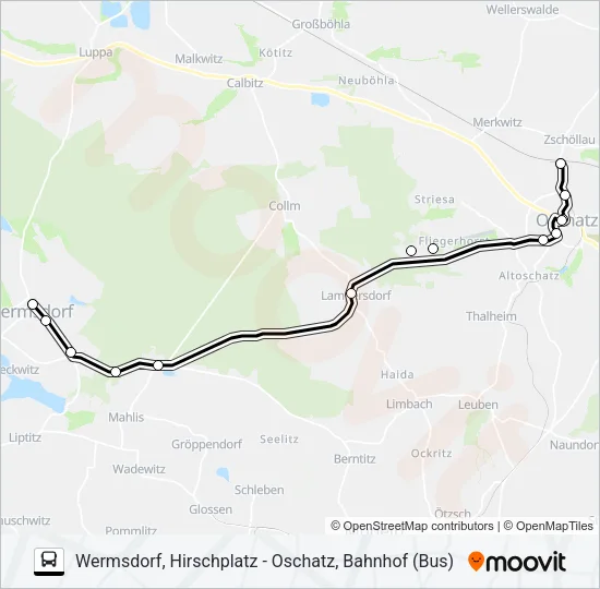 Автобус 801: карта маршрута