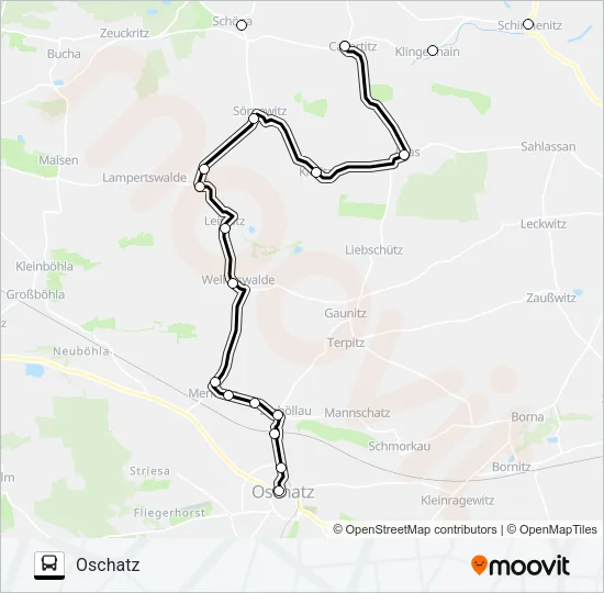 802 Bus Line Map