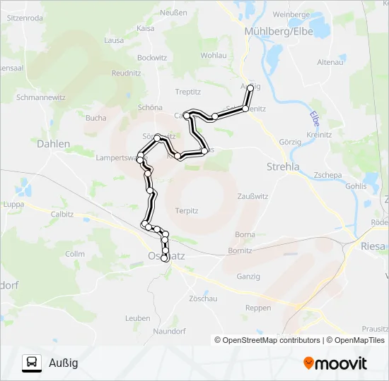 802 Bus Line Map