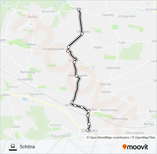 802 Bus Line Map