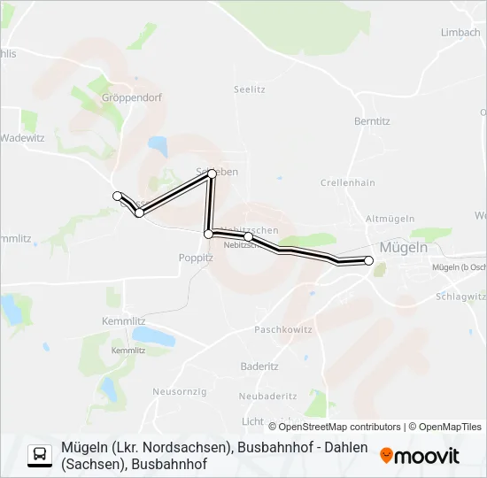 816 Bus Line Map