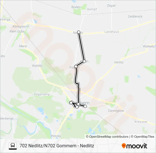 Автобус 702: карта маршрута