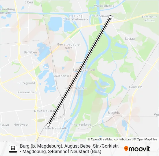 Автобус 704: карта маршрута