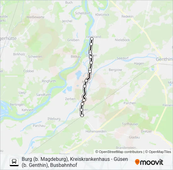 Автобус 706: карта маршрута