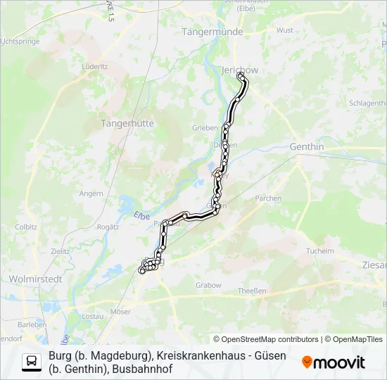Автобус 706: карта маршрута
