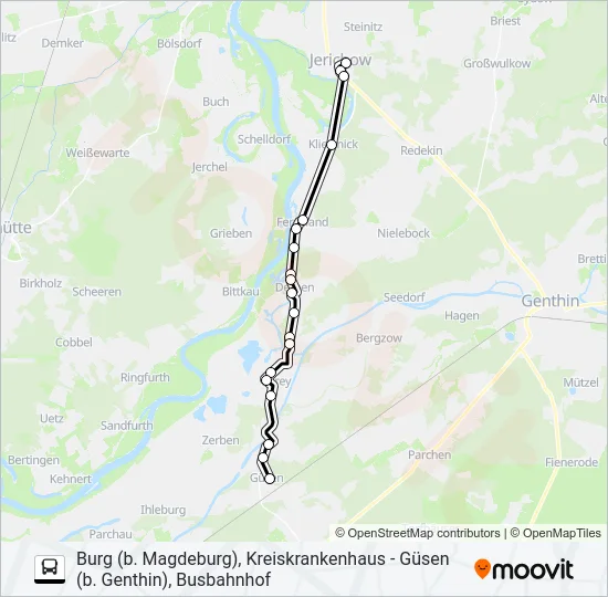 Автобус 706: карта маршрута