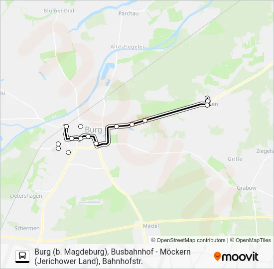 Автобус 711: карта маршрута
