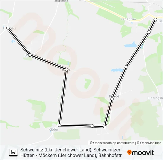 715 Bus Line Map