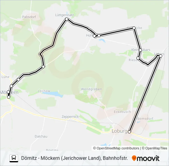 719 Bus Line Map